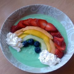 Vickys St Patricks Day Rainbow Dessert, GF DF EF SF NF A picture of Vickys St Patricks Day Rainbow Dessert, GF DF EF SF NF.
