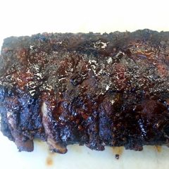 A picture of Bourbon Braised Baby Back Ribs.