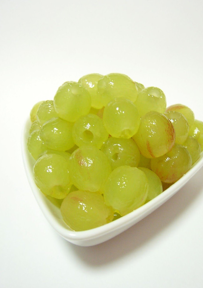 A picture of Simple, Quick and Neat Removal of Grape Seeds & Skins.