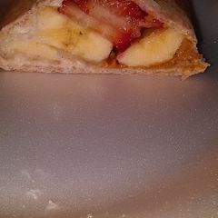 A picture of Nikki's Fruit burrito.