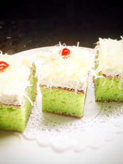 Foto resep Cake potong pandan keju