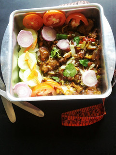 A picture of Chicken and veg fried...
