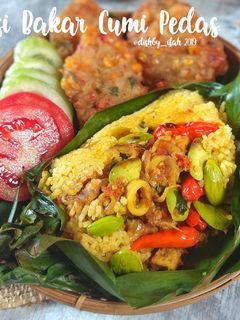 Foto resep Nasi Bakar Cumi Pedas