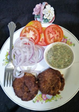 A picture of Shami kabab.