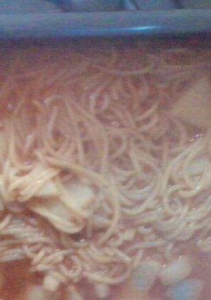 صورة لوصفة معكرونة مع مكعبات البطاطا 🍝🍝