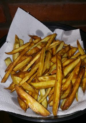 Una foto de Batata morada frita 🍠🍠🍟