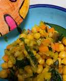 Garbanzos con acelgas y cúrcuma