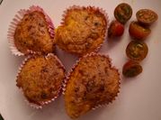 Una foto de muffins salados sin gluten