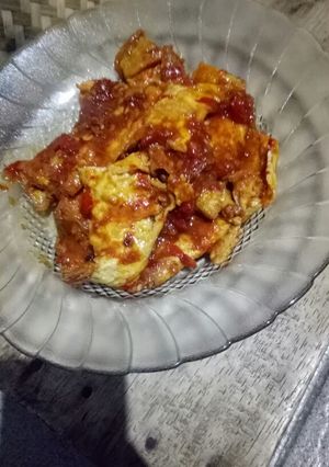 Foto resep Balado telor dadar