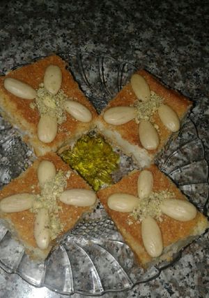 صورة لوصفة معمول مد بالقشطة