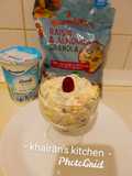 Granola fruits parfait