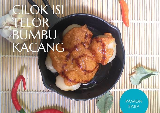 Resep Cilok Isi Telor Bumbu Kacang Anti Gagal Oleh Pawon Baba Cookpad