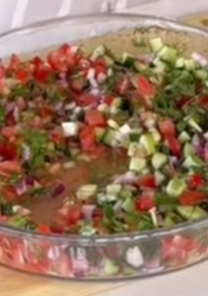 صورة لوصفة Shirazi salad أو سلطة الشيرازي
