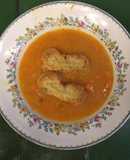 Sopa de habas con chipotle