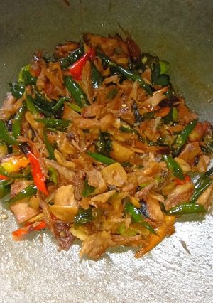 Foto resep Tongkol suwir pete Cabai ijo pedas