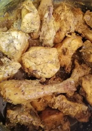A picture of SPICY BOILED CHIKEN. 😋 #themechallenge.