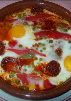 Una foto de Huevos al plato