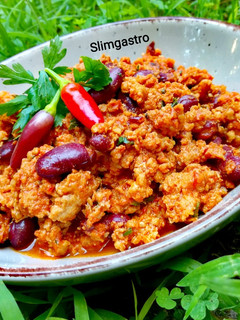 Diétás Chilis bab recept fotója