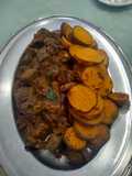Ragú de carne con bonito acaramelizada