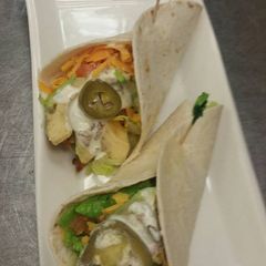 A picture of Toasted turkey tacos.