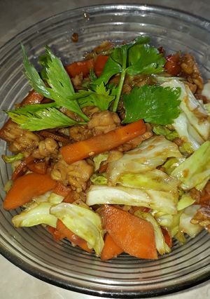 Foto resep Oseng Tempe Kol & Wortel