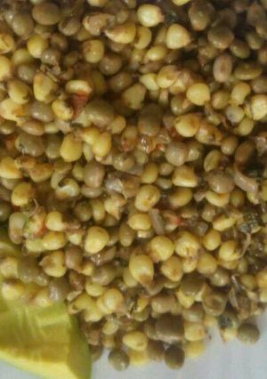 A picture of My granny's githeri recipe.
