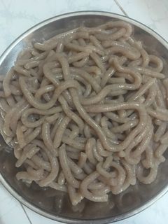 Hình của món Bánh canh bột gạo và bột đậu đỏ.