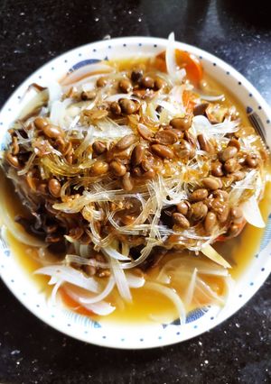 Hình của món Cá chẽm chưng tương.