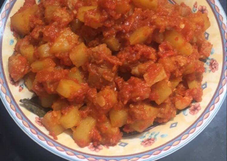 Cara Gampang meracik Kentang tempe balado ala chef sausantik Anti Gagal