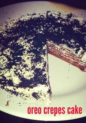 Foto resep oreo mille crepe cake