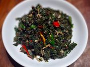 Gambar tumis daun ubi teri