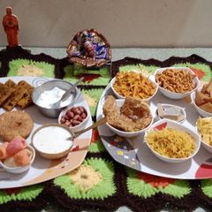 A picture of શીતળા સાતમ ની થાળી.