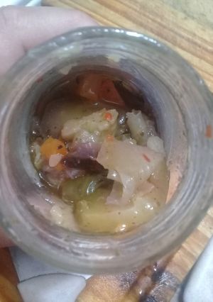 Una foto de Escabeche de verduras agridulce