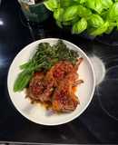 Spicy honey garlic lamb chops ✨