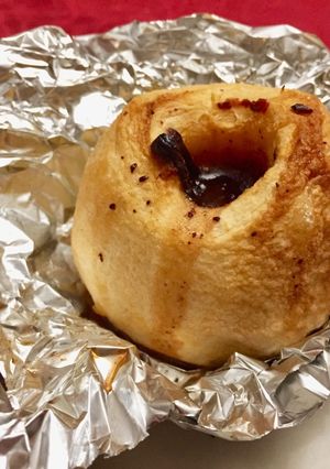 Une photo de Pommes au four au chocolat