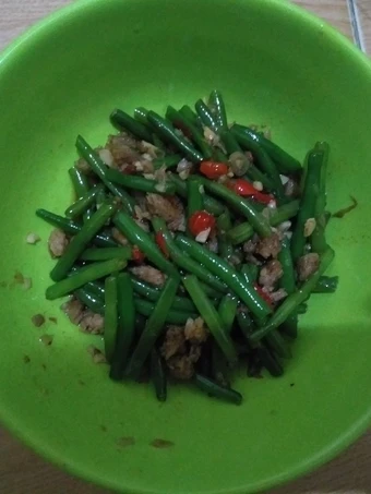 Cara Sederhana Membuat Resep  Tumis baby buncis daging cincang yang Menggugah Selera, Lezat