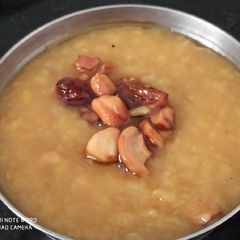 A picture of Hesarbele payasa Moong dal kheer.