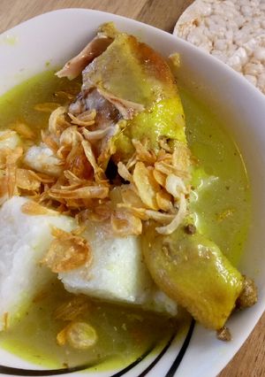 Foto resep Lontong opor praktis