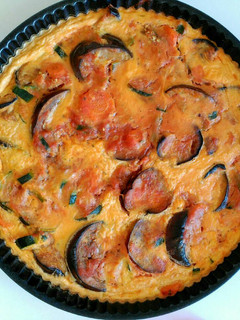 Una foto de Quiche de verduras sin masa quebrada