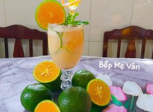 Hình của món Sinh tố cam xí muội.