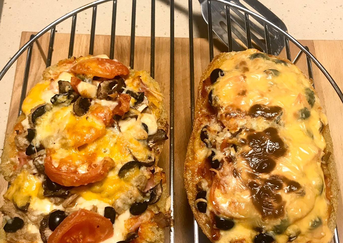 Pizza con base de quinoa