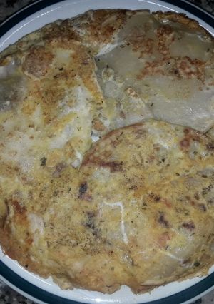 Una foto de Tartaleta de pollo a mi manera (tipo tortilla)😊😁