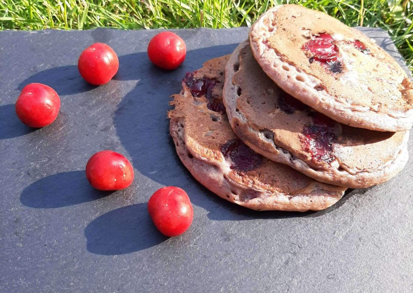 Pancakes à la cerise