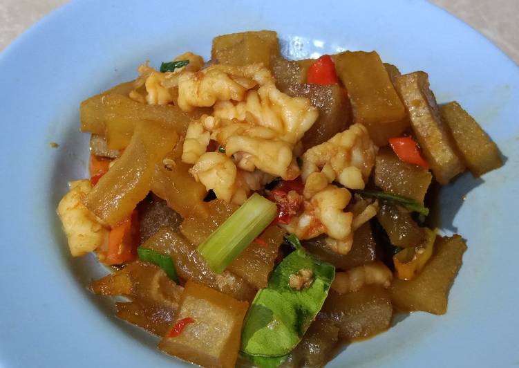 Resep Oseng kikil udang | Langkah Membuat Oseng kikil udang Yang Sedap