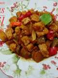 Oseng Kecapan pedas kikil tahu tempe