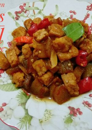 Foto resep Oseng Kecapan pedas kikil tahu tempe