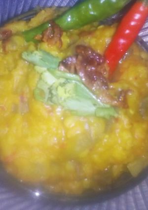 A picture of Lauki moong lal masoor ke Dal,.