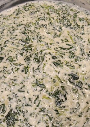 A picture of Easy creamed spinach.