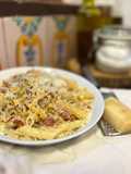 Macarrones a la auténtica carbonara