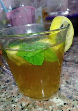 صورة لوصفة زنجبيل وشاي اخضر